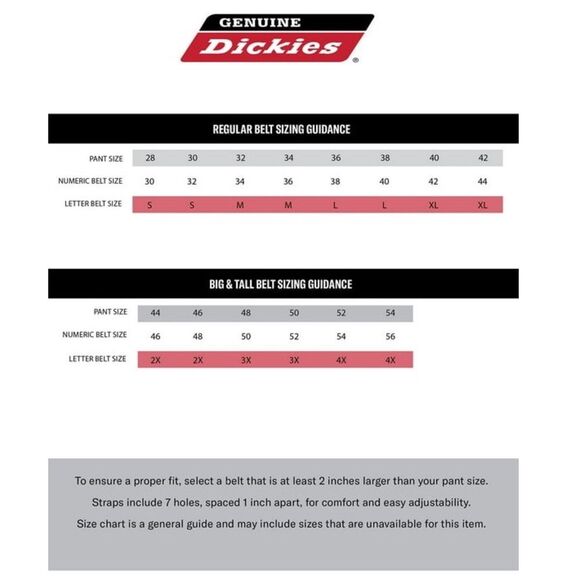 Genuine Dickies Men's Size 32 Casual Black Nylon Belt Streetwear Workwear - Picture 8 of 11